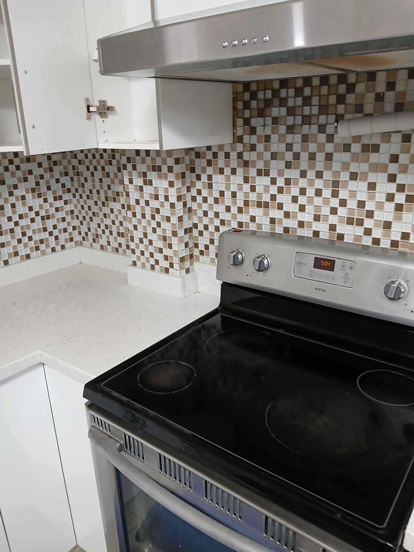 Oven & backsplash — after